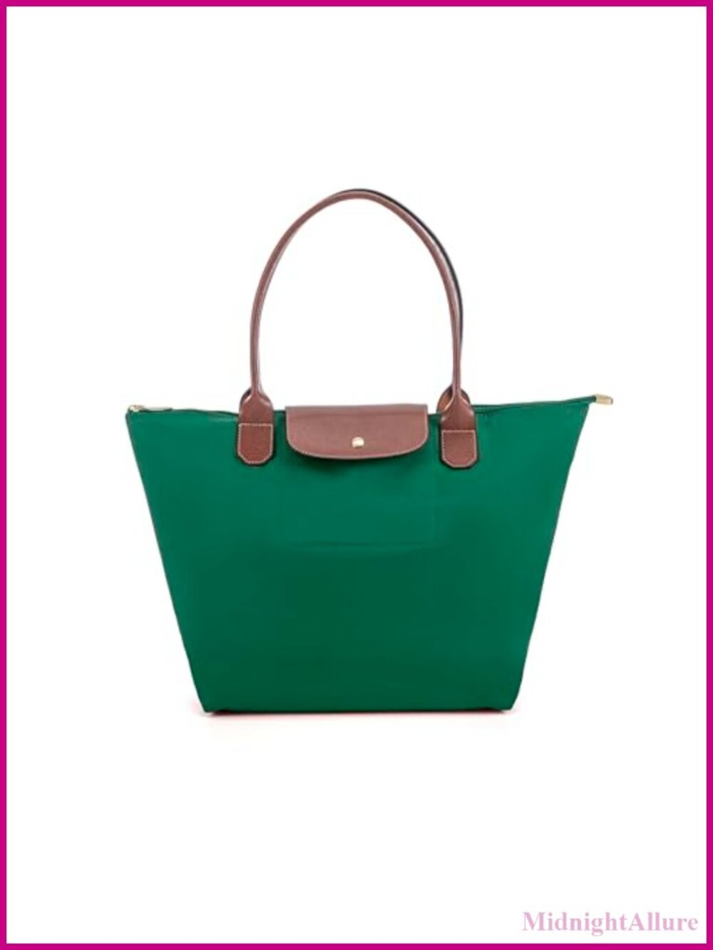 Nylon Tote Bag Foldable Lightweight Hobo Shoulder Bag